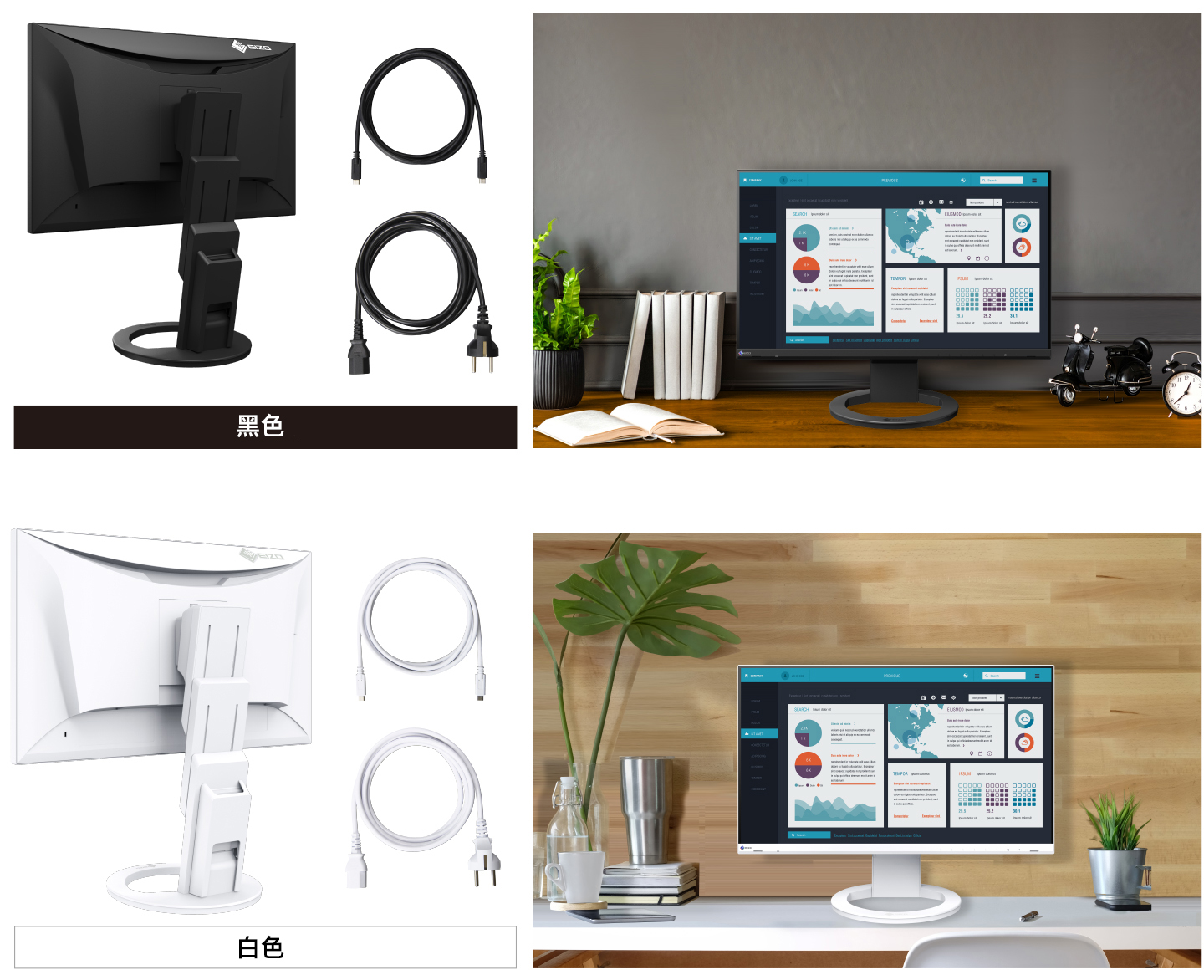 Black model / White model